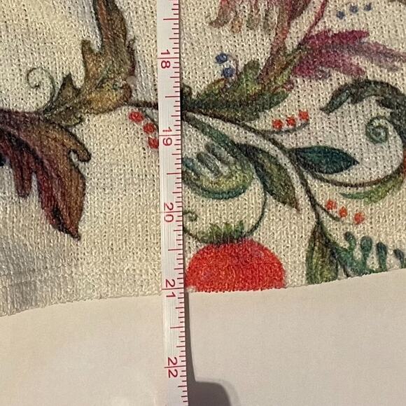 Gaze Knit Racerback T Back Tank/Sleeveless Top, Boho, Floral, Hummingbird, S - Picture 10 of 12